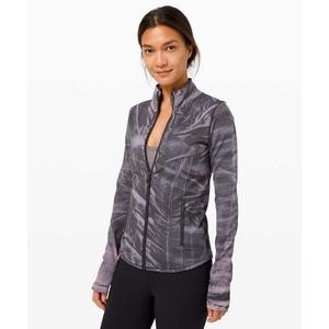 Lululemon Ebb to Street Define Jacket in Wash Stone Wash Graphite Grey Size 6